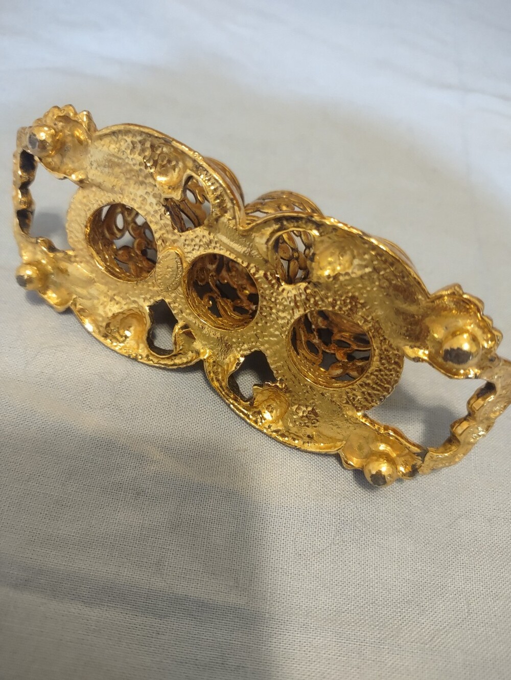 vintage Stylebuilt gold filigree Vanity lipstick holder - Picture 4 of 8